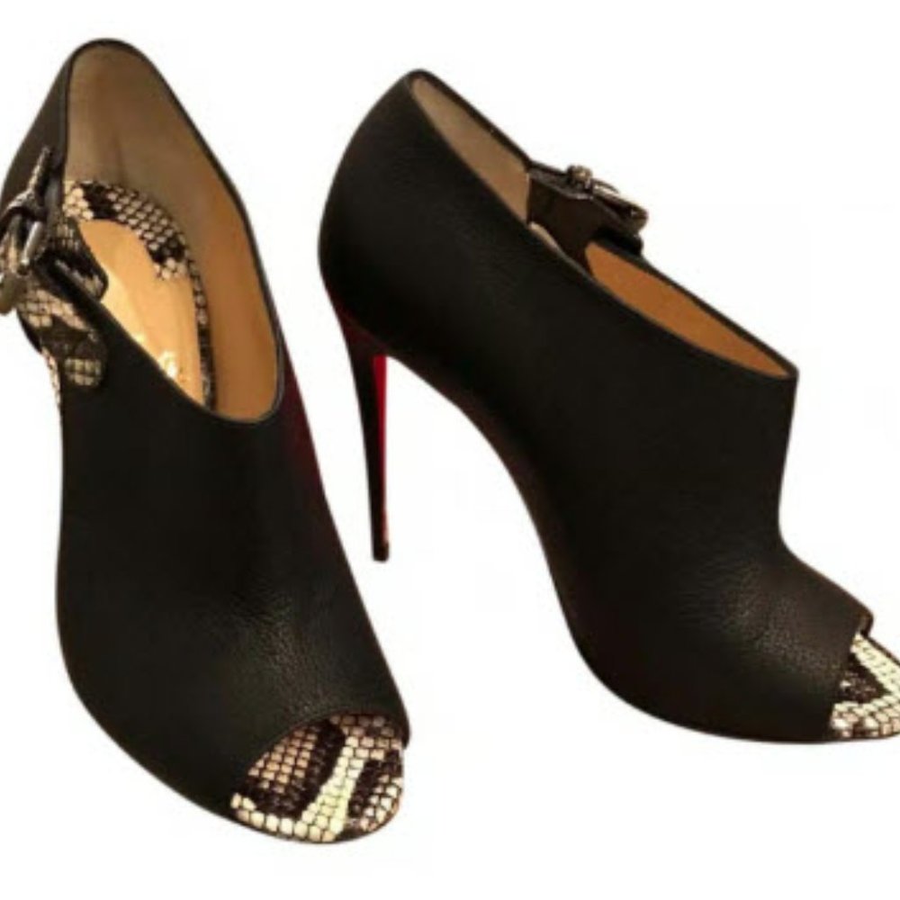 Christian Louboutin 100 Calf/Morphee/Watersnake Pumps